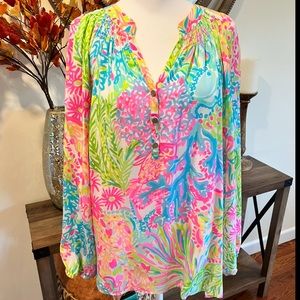 Lilly Pulitzer Silk Elsa Blouse